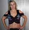 Top / Choli / Stretch Velvet / Sleeves Cut Out with Sequins, Beads, & Coins / Front Design only
