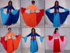 Skirt  / Plain / Double Circle / Silky Chiffon / Dual Colors with Top / Lycra