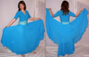Skirt / Plain / Double Circle / Two Layers / Silky Chiffon with Top / Lycra